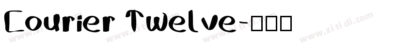 Courier Twelve字体转换
